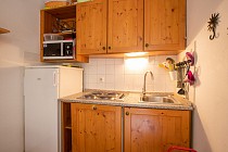 Les Chalets du Thabor - keuken met koelkast